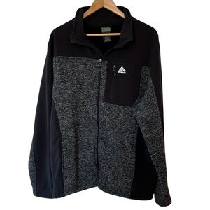 Men’s RBX Black & Gray softshell Jacket Coat XXL 2X